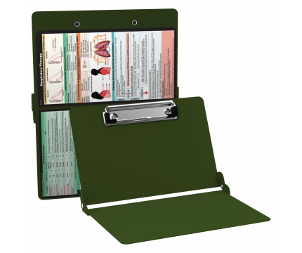 WhiteCoat Clipboard® - Army Green Respiratory Edition